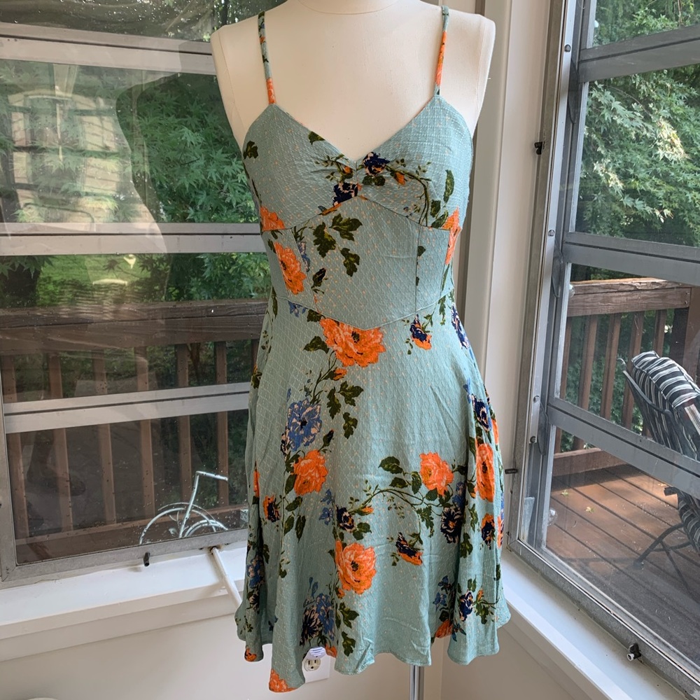 Free People Floral Mini Dress